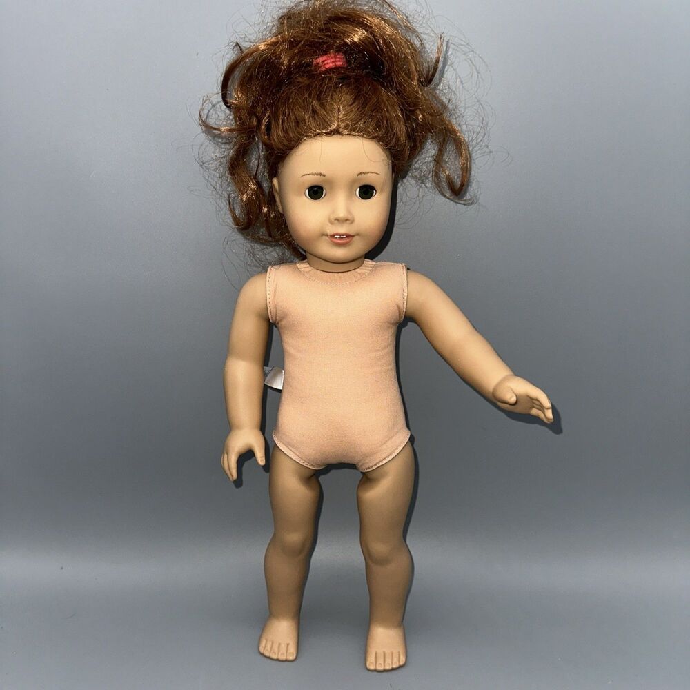 American Girl Truly Me 61 Doll Red Hair Green Eyes 18” 2014 “As Is” Nude Doll